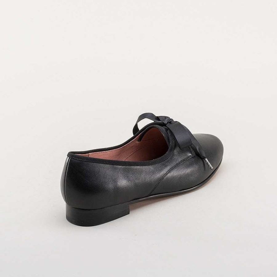 Kvinder American Duchess | Bertie Regency Pumps Til Kvinder (Sort)