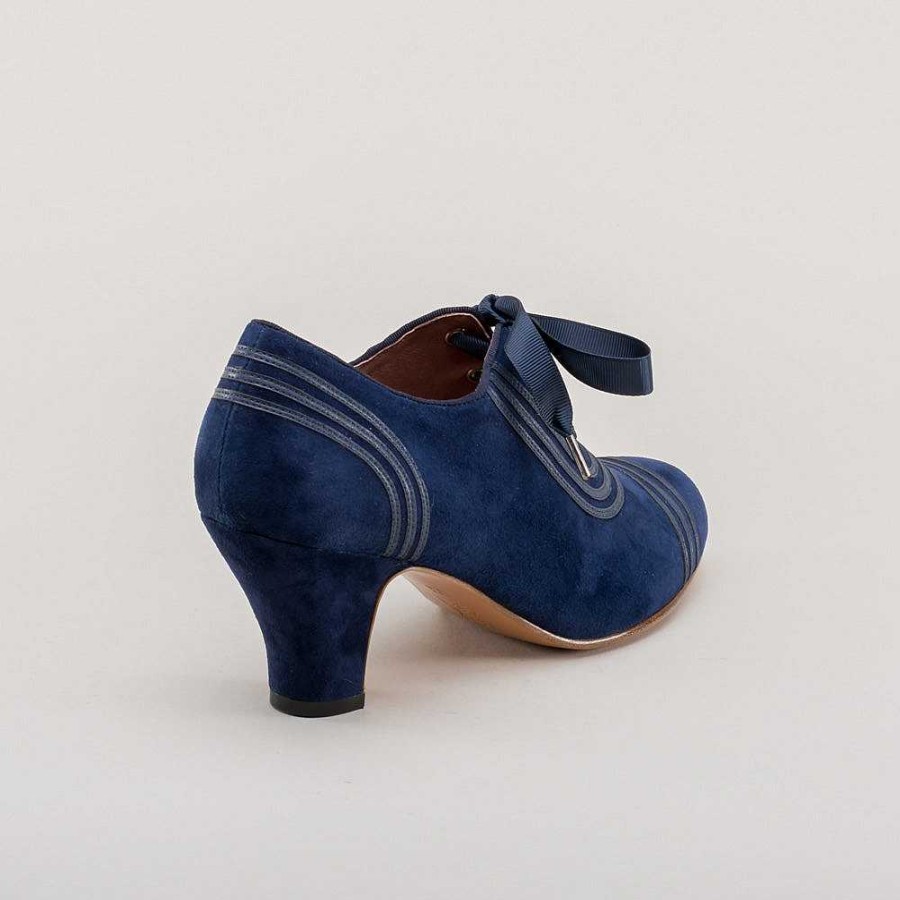 Kvinder American Duchess | Claremont Retro Oxfords Til Kvinder (Navy)