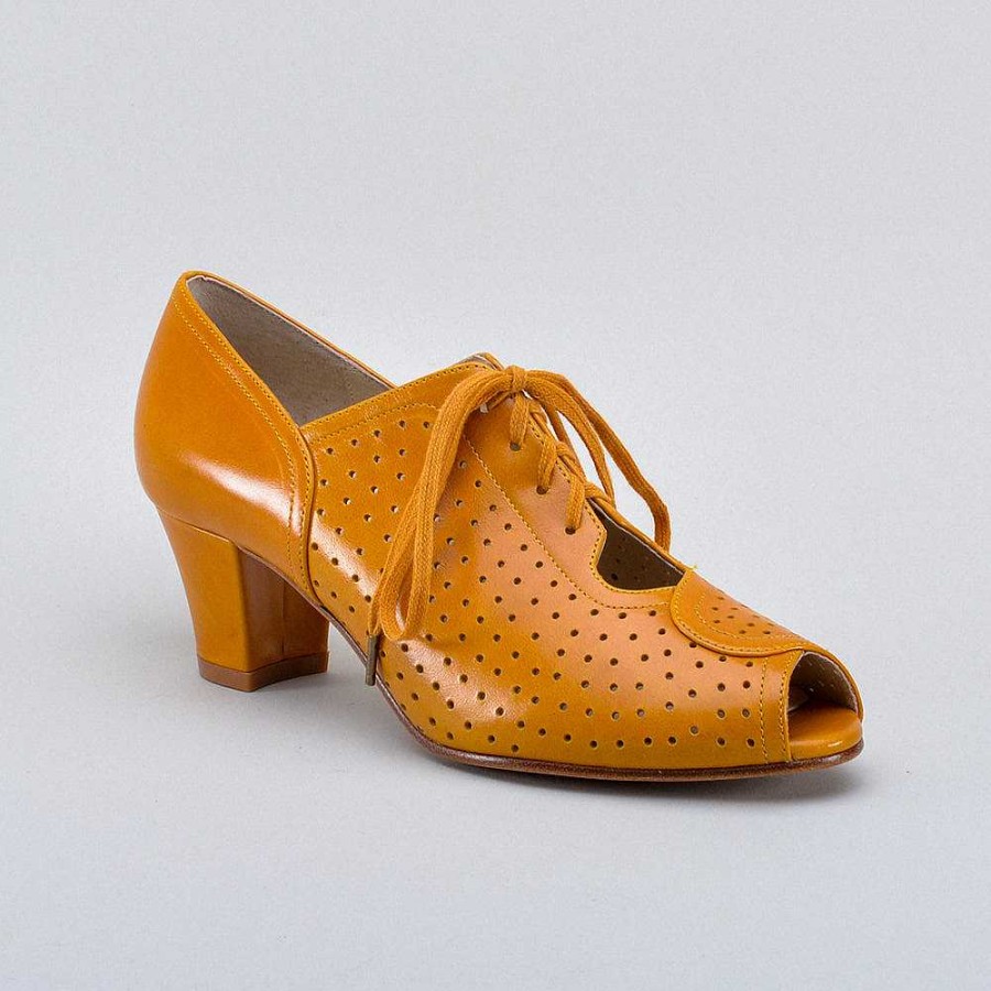 Kvinder American Duchess | Forudbestil Jenny Vintage Oxfords Til Kvinder (Goldenrod Yellow)