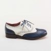 Kvinder American Duchess | Marlene Vintage Spectator Oxfords Til Kvinder (Navy/Ivory)