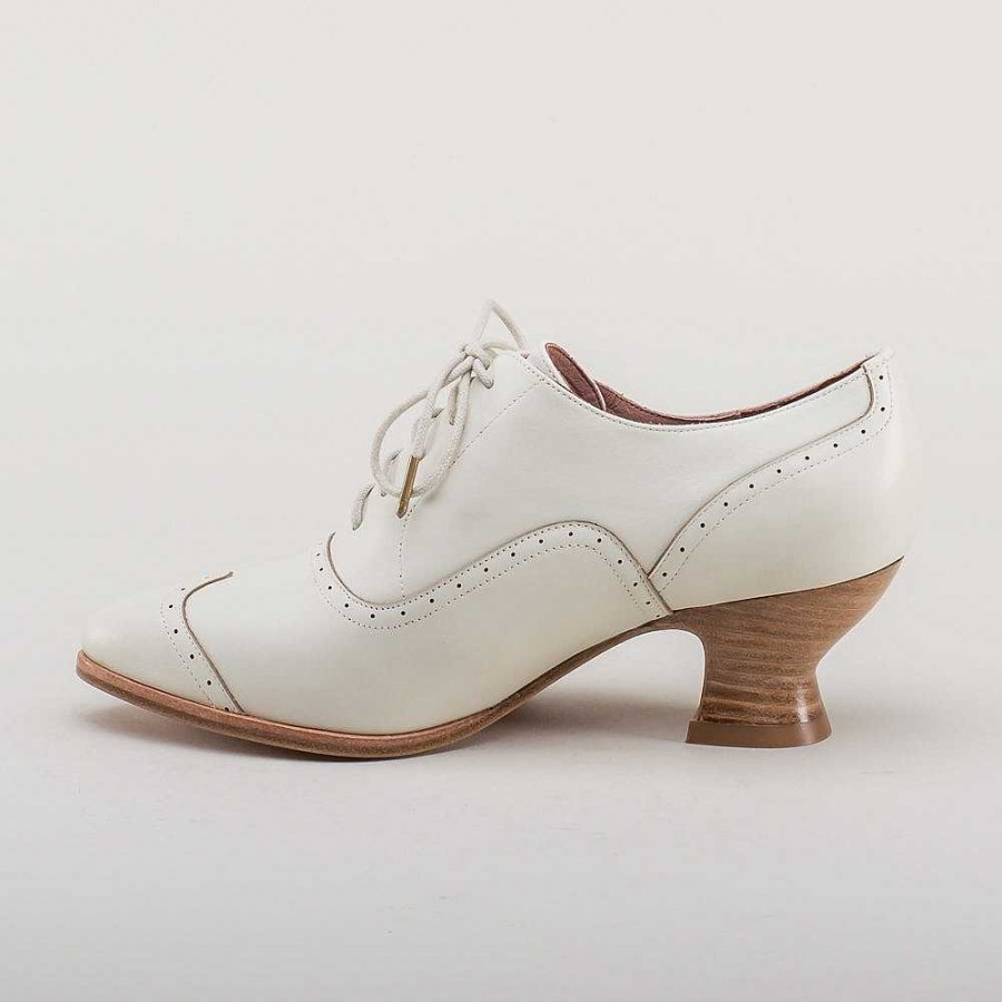 Kvinder American Duchess | Londoner Dame Edwardian Oxfords (Ivory)