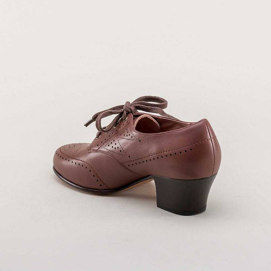 Kvinder American Duchess | Forudbestil Claire Women'S Oxfords Wide 1940'Erne (Brun)