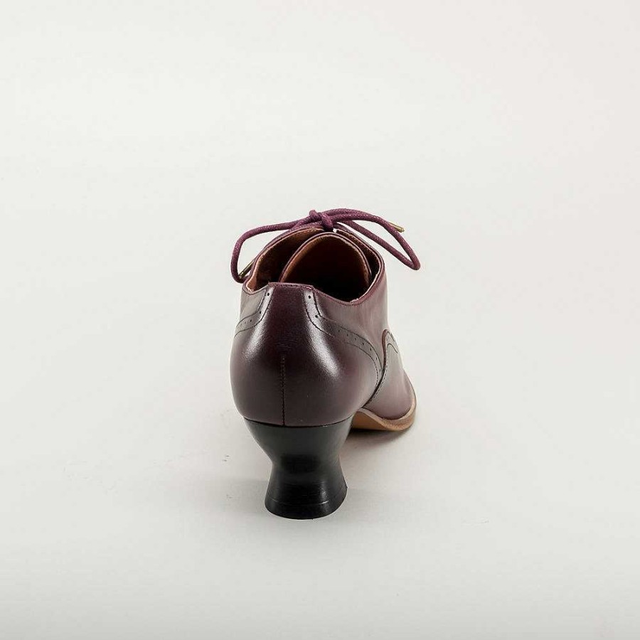 Kvinder American Duchess | Forudbestil Londoner Dame Edwardian Oxfords Wide (Cherry)